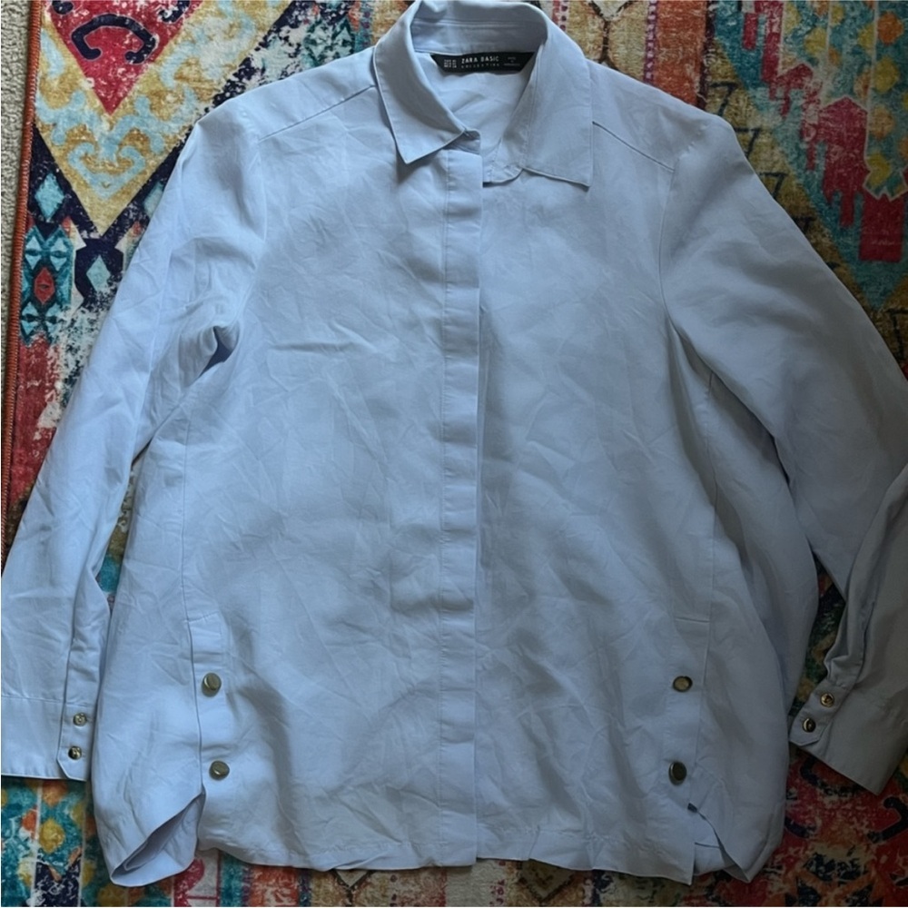 Zara blouse blue